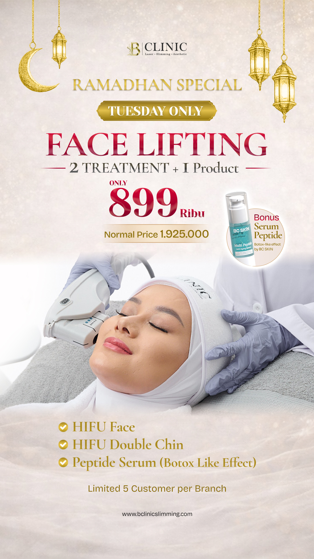 FACE LIFTING (WEEKDAY PROMO)