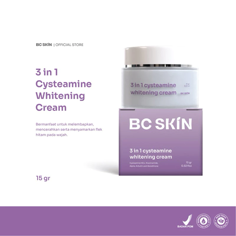 3 in 1 Cysteamine Whitening Cream